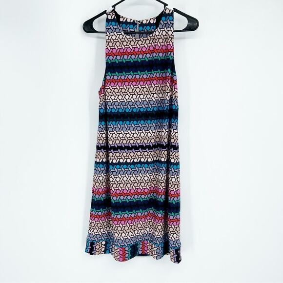 NWT Trina Turk Multicolor Geometric Print Dress Mini Casual Size 10 - Picture 2 of 8